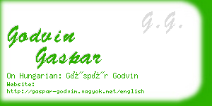 godvin gaspar business card